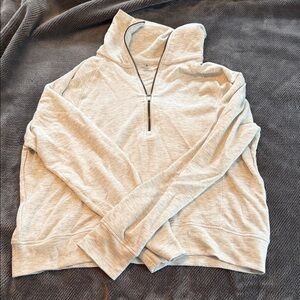 Danskin Heather Gray Zip Pullover